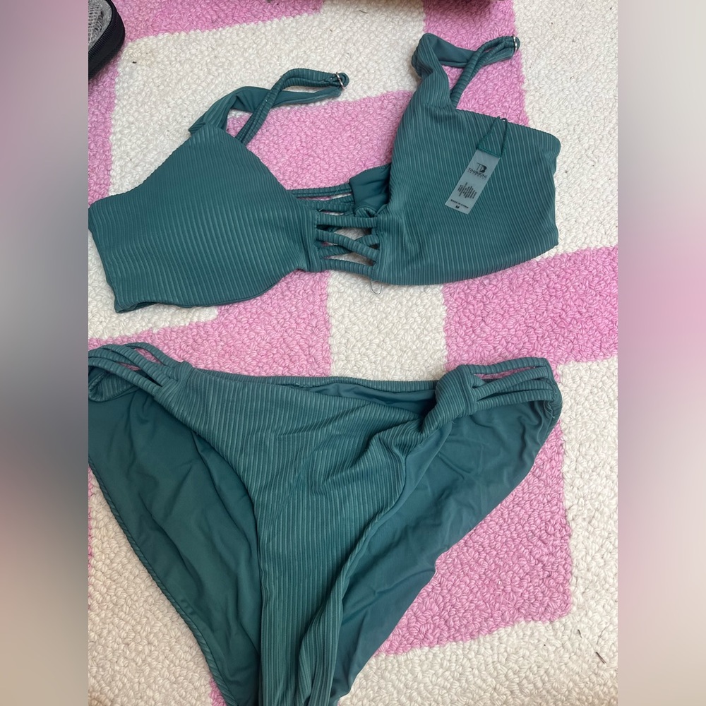 Teal bikini set. Medium worn once